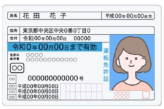 身分証単体のお写真